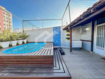 Ótima localização - Excelente Cobertura Duplex de 220m², 4 quartos (1 suíte), área externa e 2 vagas em Ipanema - IPCO40014