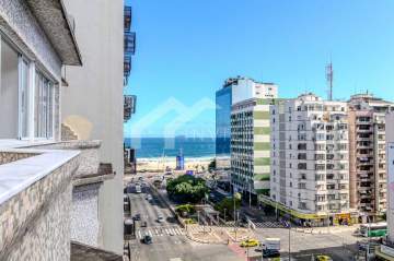 Imperdível - LINDO TRES QUARTOS COM VARANDA E VISTA MAR EM COPACABANA!!! - FCAP31253