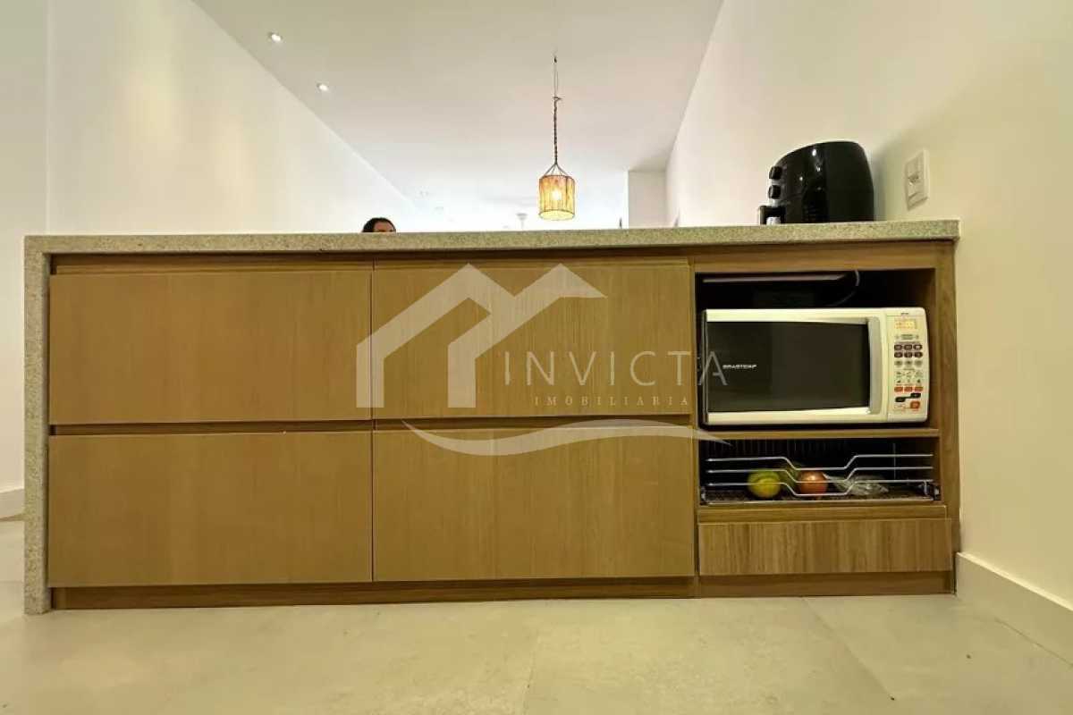 Conheça Cozinha do imóvel - Reformadíssimo apartamento de 3 quartos, 100m² no Posto 6! - PSAP30134 - 24 Cozinha - 24