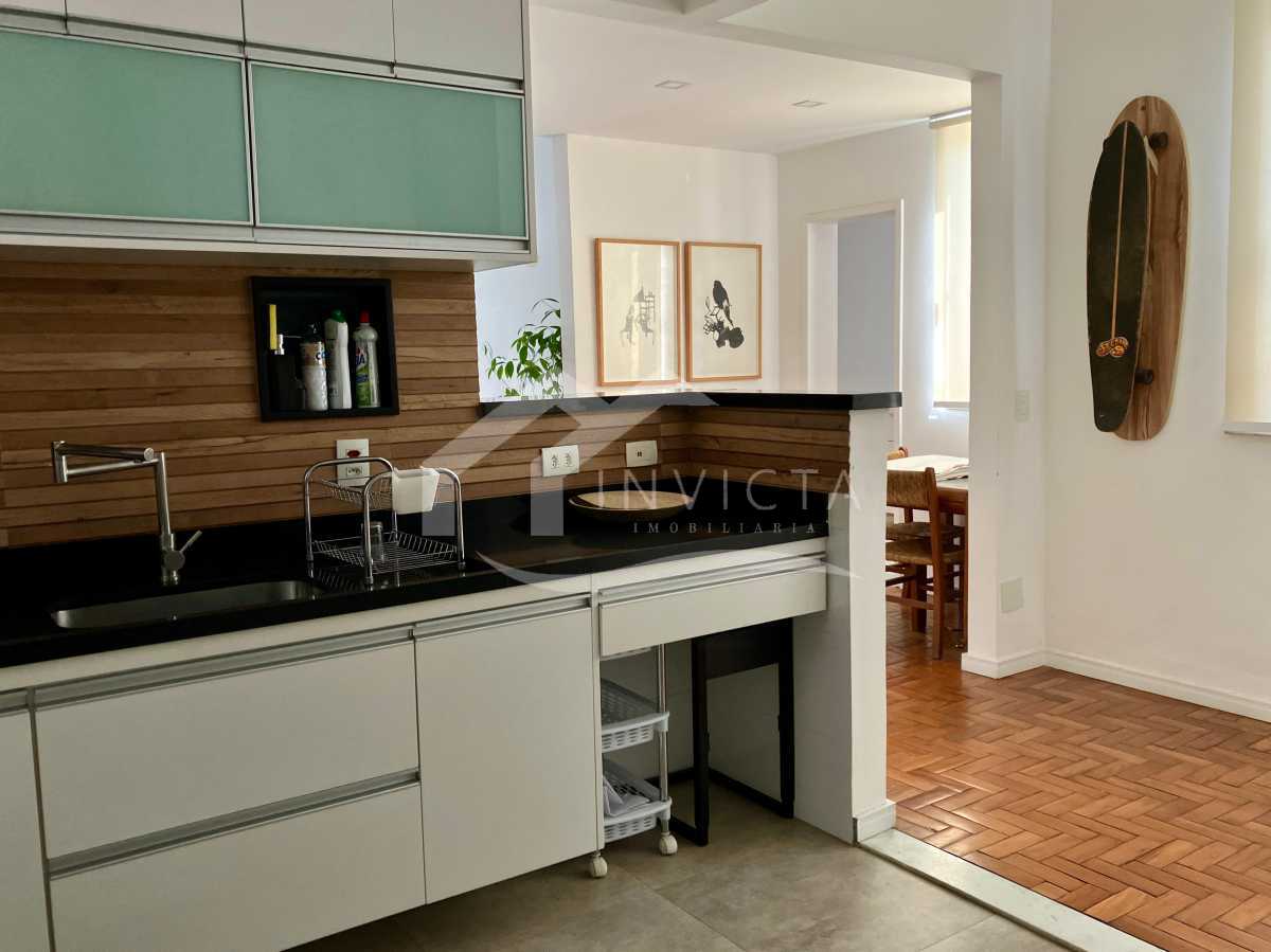 Conheça Cozinha americana do imóvel - CHARMOSÍSSIMO 2 quartos mobiliado e reformado no Posto 9 de Ipanema! - IPAP20028 - 16 Cozinha americana - 16