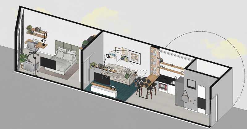 Conheça PANORAMICA 207 do imóvel - Kitnet/Conjugado 48m² à venda Rua Riachuelo, Centro, Rio de Janeiro - R$ 249.900 - SPKI10020 - 16 PANORAMICA 207 - 16