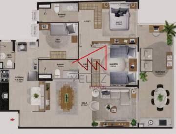 Apartamento à venda Rio de Janeiro,RJ Flamengo - R$ 1.300.000 - LAAP02585