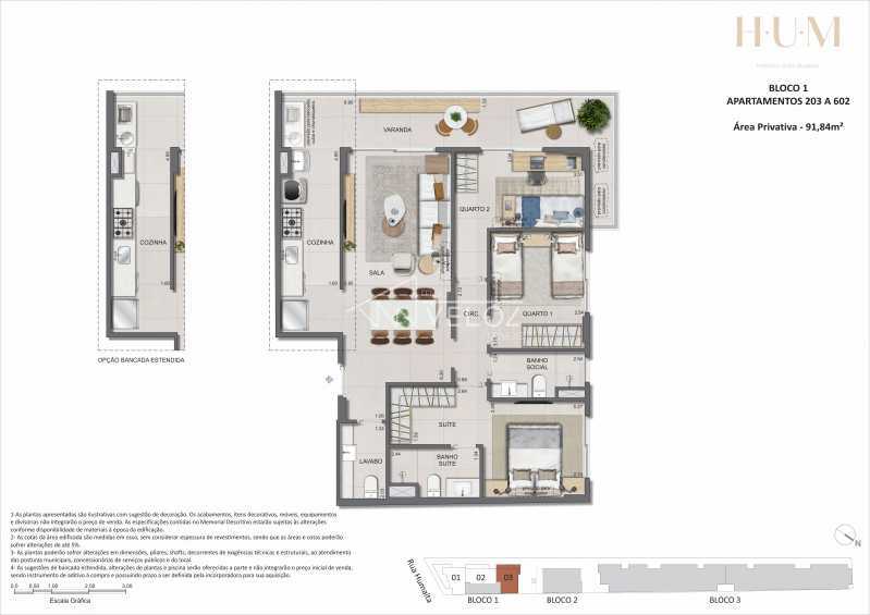 Conheça BL 01 COLUNA 03 do imóvel - Apartamento 3 quartos à venda Rio de Janeiro,RJ Humaitá - R$ 1.000.000 - CTAP30257 - 1 BL 01 COLUNA 03 - 1