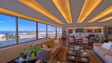 Apartamento à venda Avenida Atlântica, Leme, Rio de Janeiro - R$ 8.200.000 - HB40483COP