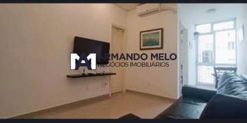 Imperdível - Apartamento luxo mobiliado quarto e sala à venda em Copacabana Posto 2 - AMAP10134
