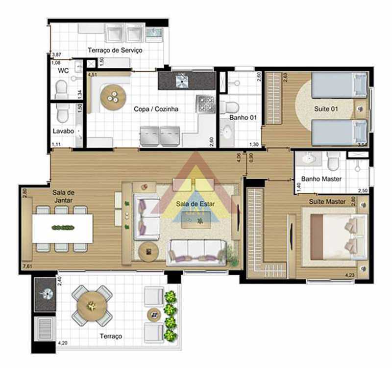 Planta 107m2 Tipo 1 - 37