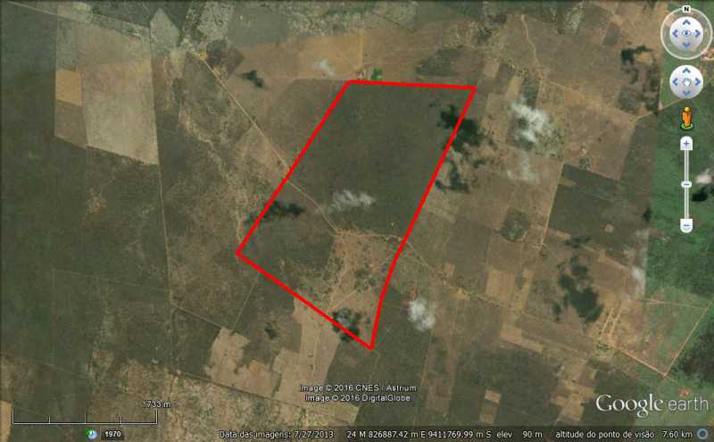 Conheça planta situação do imóvel - Fazenda 4680000m² à venda CENTRO, Jandaíra - R$ 2.500.000 - CBFA00001 - 1 planta situação - 1