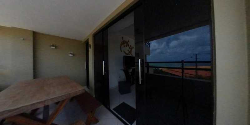 Conheça TV-Varanda do imóvel - Flat 2 quartos para venda e aluguel Cotovelo (Distrito Litoral), Parnamirim - R$ 255.000 - CBFL20001 - 11 TV-Varanda - 11