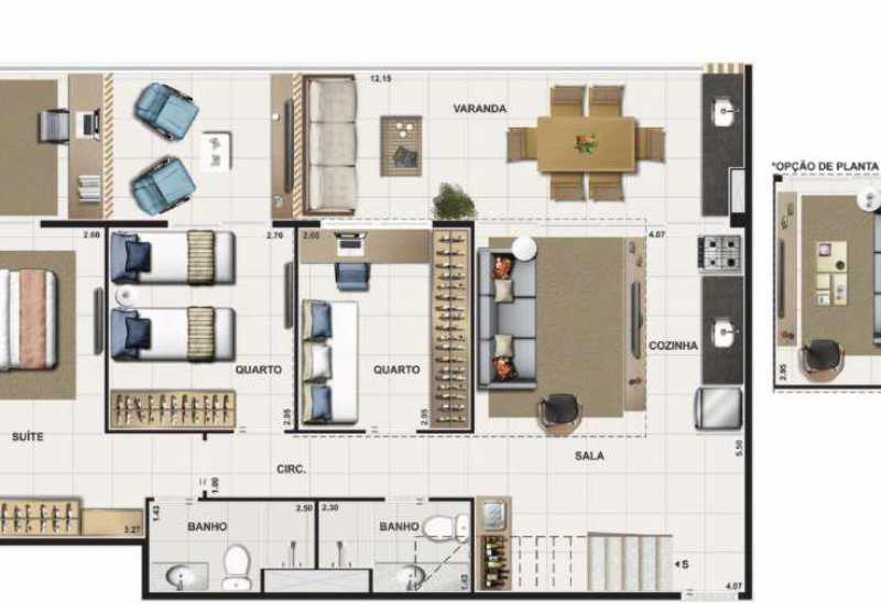 Conheça PLANTA55 do empreendimento - Fachada - Jardim da Barra Condominio Clube - 851 - 16 PLANTA55 - 16