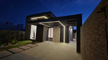 Lançamento - Casa Moderna no Le Parc Fachada em LED, Suíte com Closet e Piscina Privativa - TGCA30094 Lançamento - Casa Moderna no Le Parc Fachada em LED, Suíte com Closet e Piscina Privativa - TGCA30094