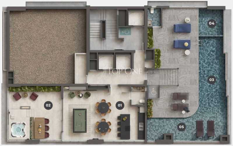 Conheça Planta1 do imóvel - Apartamento com 3 Suítes em Balneário Perequê, Porto Belo - TOAP30188 - 7 Planta1 - 7