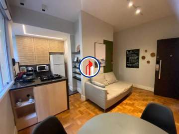 Ótima localização - apartamento de 1 quarto a venda em copacabana, apartamento a venda em copacabana - CPAP10983