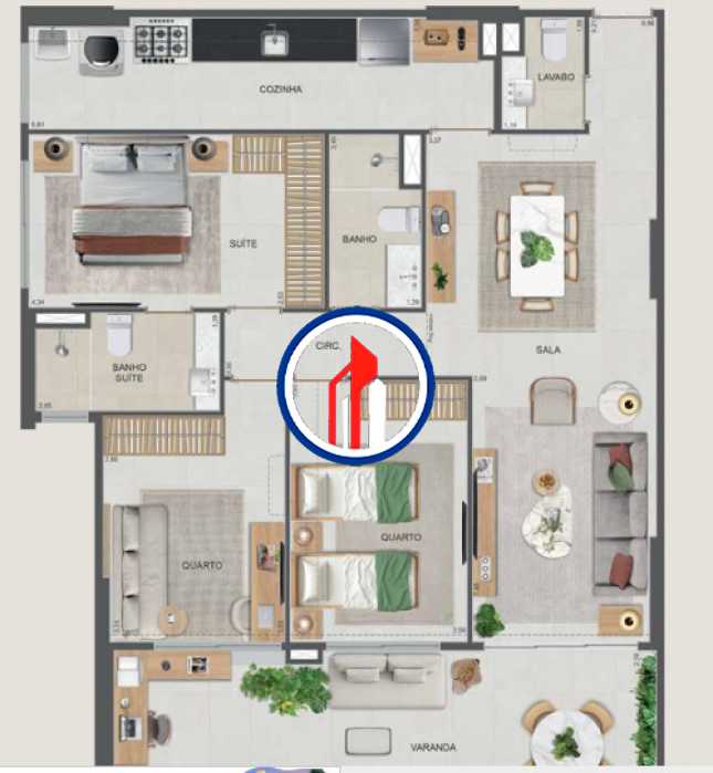 Conheça 03dormitorio 107 metro do imóvel - Apartamento 3 quartos à venda Flamengo, Rio de Janeiro - R$ 2.080.000 - CPAP31571 - 13 03dormitorio 107 metro - 13