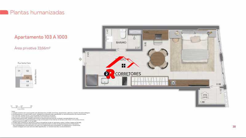Conheça 15. do imóvel - Rio de Janeiro, Santa Clara, Stúdio, 45m², Lançamento, Copacabana. - HPCPARCLOPESSTACLARA001 - 15 15. - 15