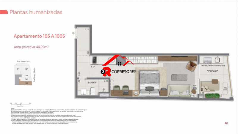 Conheça 17. do imóvel - Rio de Janeiro, Santa Clara, Stúdio, 45m², Lançamento, Copacabana. - HPCPARCLOPESSTACLARA001 - 17 17. - 17