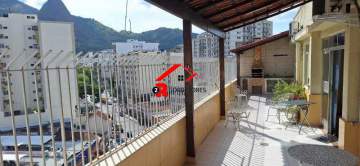 Rio de Janeiro, Grajaú, Cobertura, frente, 3 quartos, sendo 2 suítes, 140m², Rua Farias de Brito. - HPCGRAJAUVANDPARC011