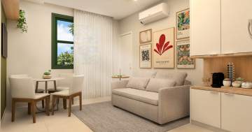 Rio de Janeiro, Copacabana, sala e quarto, 35,67m², frente, Bairro Peixoto. - HPCVAZIOPEIXOTOV
