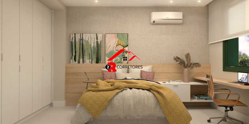 Conheça 204 - quarto 02 do imóvel - Rio de Janeiro, Copacabana, 1 quarto, laterral, 37,28m², Bairro Peixoto. - HPCVAZIOPEIXOTOVII - 4 204 - quarto 02 - 4