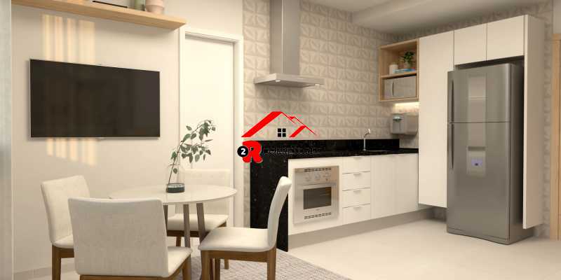 Conheça 204 - sala e cozinha 01 do imóvel - Rio de Janeiro, Copacabana, 1 quarto, laterral, 37,28m², Bairro Peixoto. - HPCVAZIOPEIXOTOVII - 6 204 - sala e cozinha 01 - 6