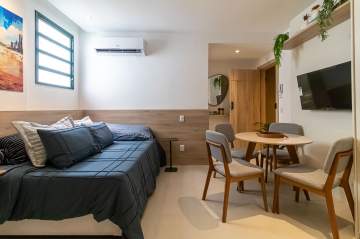 Rio de Janeiro, Copacabana, Quarto/Sala, Lateral, 33,89 m², Bairro Peixoto. - HPCVAZIOPEIXOTOIX