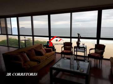 Rio de janeiro, copacabana, av. atlantica, 430 m2, 4 quartos, frente mar, 4 vagas, posto 2 - HPC041