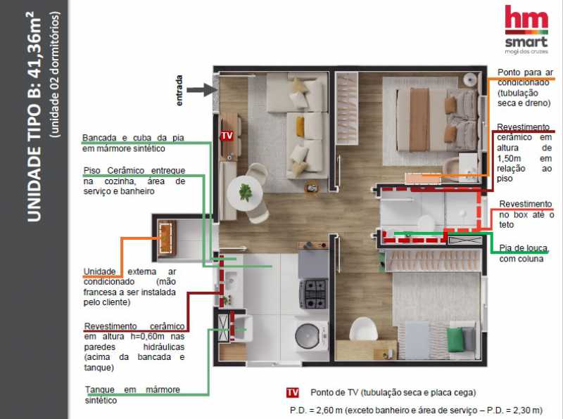 Conheça 15 do imóvel - Apartamento 2 quartos à venda Vila Brasileira, Mogi das Cruzes - R$ 180.000 - BIAP20240 - 15 15 - 15