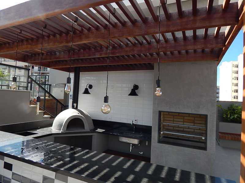 Conheça Churrasqueira do imóvel - Apartamento 3 quartos à venda Rio de Janeiro,RJ - R$ 819.000 - PREDIO NOVO PERTO 6 BPM - 6 Churrasqueira - 6