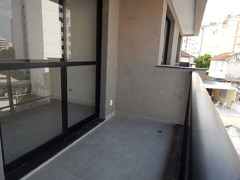 Conheça Varanda do imóvel - Apartamento 3 quartos à venda Rio de Janeiro,RJ - R$ 819.000 - PREDIO NOVO PERTO 6 BPM - 13 Varanda - 13