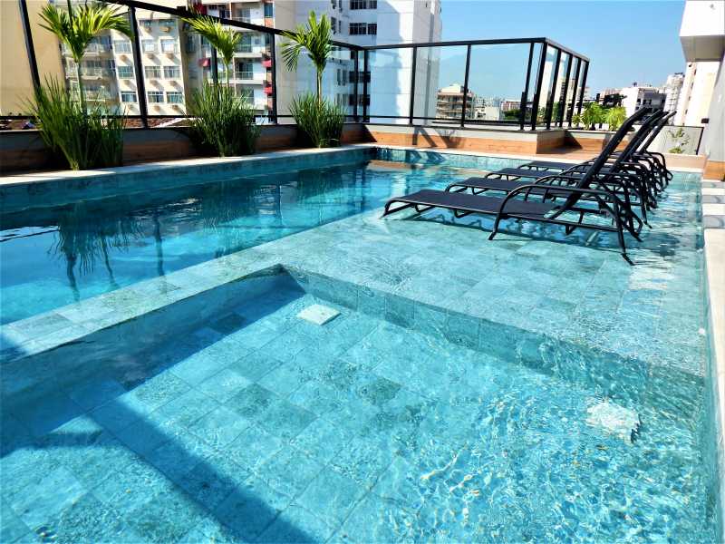 Conheça Piscina do imóvel - Apartamento 3 quartos à venda Rio de Janeiro,RJ - R$ 648.000 - APT3QTOAMPLOCOMGARDEM - 1 Piscina - 1