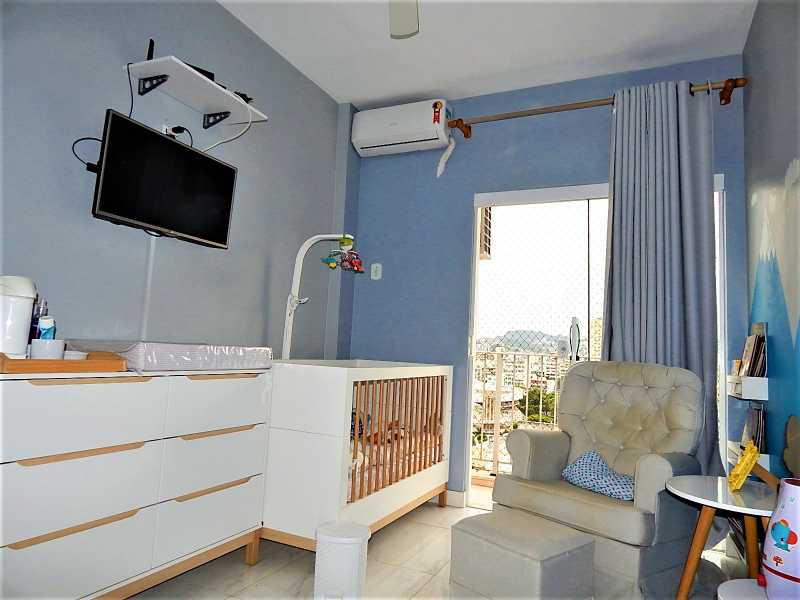 Conheça Quarto Solteiro do imóvel - Apartamento 2 quartos à venda Rio de Janeiro,RJ - R$ 630.000 - MARACANA 90 M 2 QT DEP LAZER - 6 Quarto Solteiro - 6