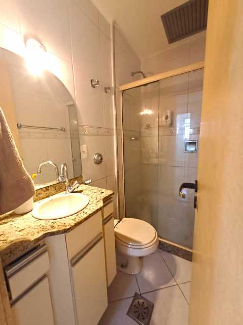 Conheça Banheiro Suíte do imóvel - Apartamento 2 quartos à venda Rio de Janeiro,RJ - R$ 495.000 - MARACANA 2 QTO DEPEN LAZER - 7 Banheiro Suíte - 7
