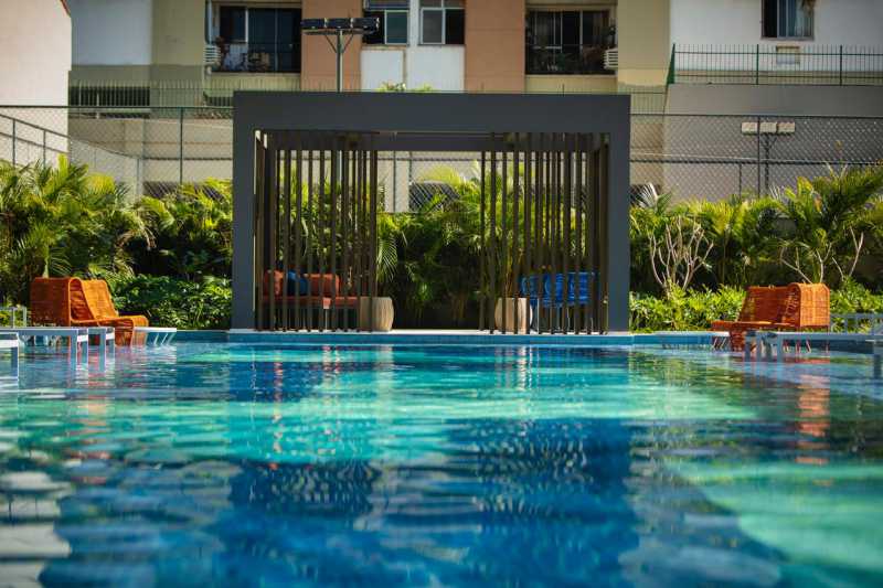 Conheça Lounge da piscina do imóvel - Apartamento à venda Rua Mariz e Barros,Rio de Janeiro,RJ - R$ 1.169.000 - 3QTOS-MB-LZCOMP- - 3 Lounge da piscina - 3