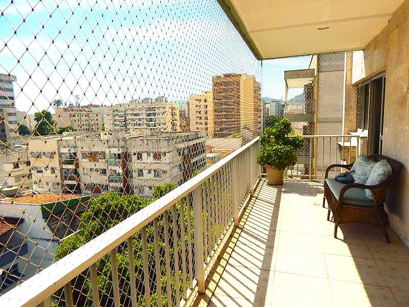 Conheça Varandão do imóvel - Cobertura à venda Rua Professor Gabizo,Rio de Janeiro,RJ - R$ 1.249.000 - TJ-COB-GAB-NAN-3QTO - 7 Varandão - 7