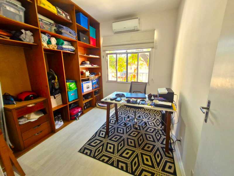 Conheça Quarto solteiro (escritório) do imóvel - Apartamento à venda Rua Amaral,Rio de Janeiro,RJ - R$ 469.000 - AM-2QTO-FD - 5 Quarto solteiro (escritório) - 5