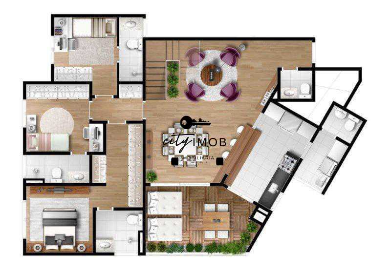 Conheça Planta terreo do imóvel - Apartamento com Área Privativa 3 quartos à venda Centro, Itatiba - R$ 1.350.000 - CYAA30002 - 20 Planta terreo - 20