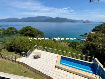 Condomínio Portogalo - Ótima localização - Casa fabulosa com vista mar e Ilha Grande - Angra - 630CA