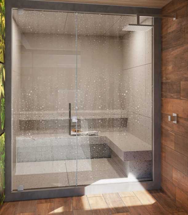 8 Perspectiva Ilustrada Sauna. - 16
