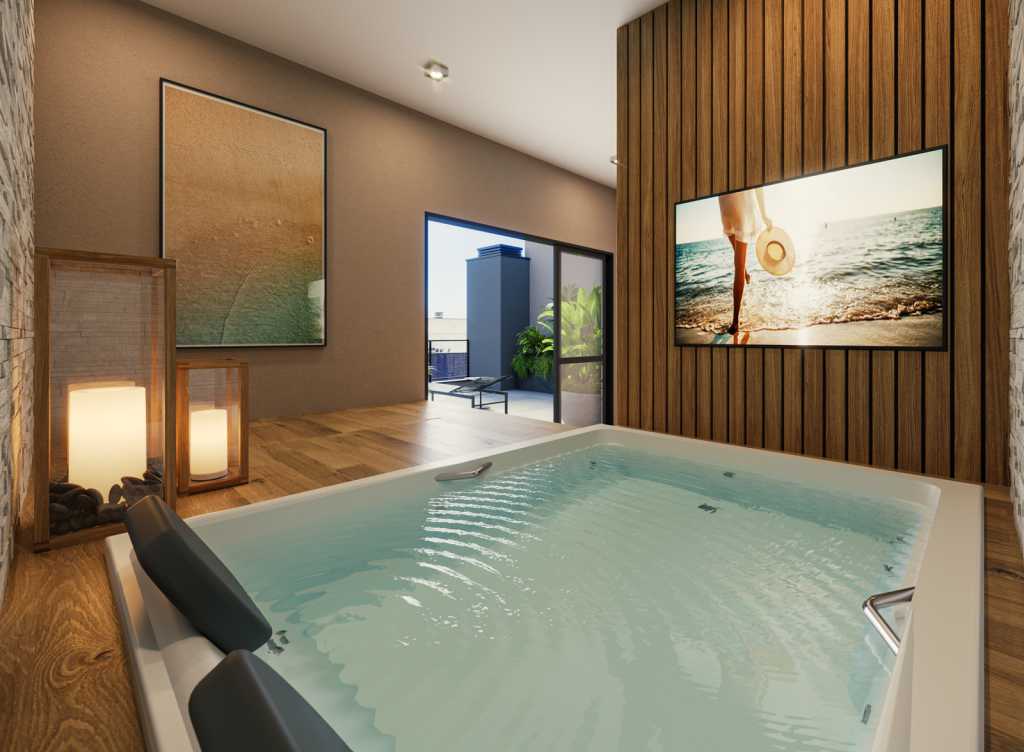 Conheça JACUZZI-SPA_BLOCO-A_ALPHA-SIDE do imóvel - Alpha Side - Apartamentos de 1 ou 2 suítes com ate 70m² em Ubatuba/SP - SZAP20301 - 7 JACUZZI-SPA_BLOCO-A_ALPHA-SIDE - 7