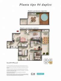 Planta do duplex . - 1