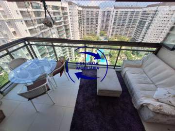 Barra Olímpica, andar alto com 113 m², salão, varanda, 3 quartos (suíte), demais dependências completas, 2 vagas, super infraestrutura lazer, segurança e serviços - 1522
