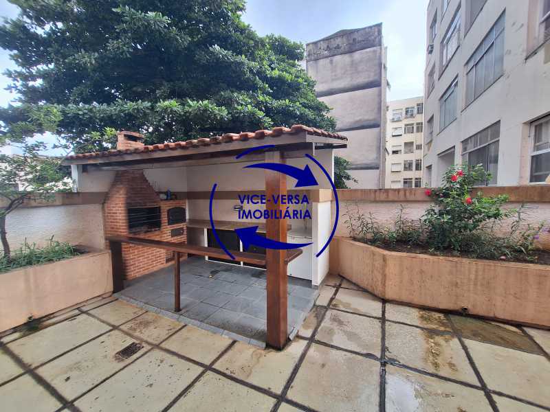 Conheça Churrasqueira do imóvel - Próximo Mterô! Rua Conde Bonfim, sala e quarto com dependências completas, garagem, vazio, em ótimo estado. - 1545 - 22 Churrasqueira - 22