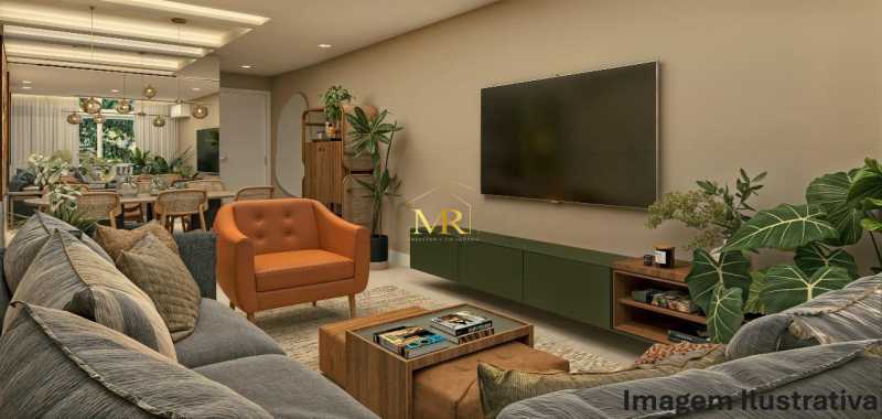 Conheça sala do imóvel - Apartamento à Venda – 3 Dormitórios (1 Suíte) – Ipanema – 112 m² com Acabamento de Alto Padrão e Varanda - DM139 - 1 sala - 1