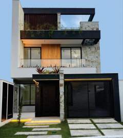 Casa Triplex de Alto Padrão à Venda – 440 m² – Riviera Del Sol – 5 Suítes, Elevador, Piscina com LED e Sustentabilidade - R002