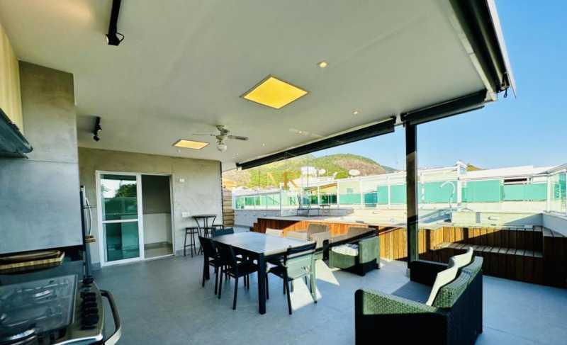 Conheça 5 do imóvel - Cobertura Duplex para Locação - 3 Dormitórios (1 Suíte) - Freguesia (Jacarepaguá) - 198 m² com Piscina Privativa, Área Gourmet e Mobiliada - R012 - 5 5 - 5