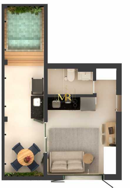 Conheça planta rev 02 do imóvel - Apartamento garden com piscina com hidromassagem e cromoterapia - Copacabana - DM236 - 22 planta rev 02 - 22