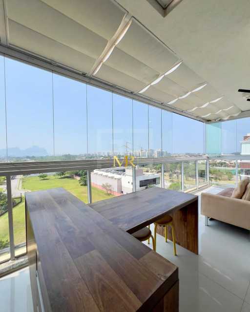 Conheça 03 Varanda 2. do imóvel - Apartamento à Venda no Alphaland Barra da Tijuca, 120m², Último Andar e Vista para a Lagoa - AN0022 - 11 03 Varanda 2. - 11