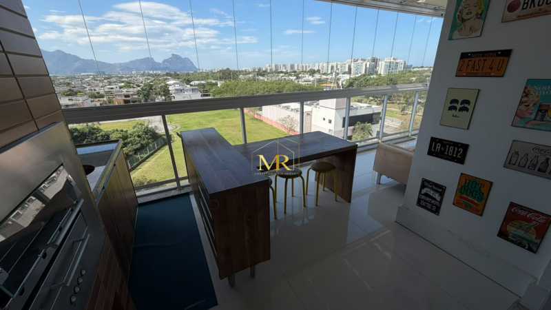 Conheça 03 Varanda do imóvel - Apartamento à Venda no Alphaland Barra da Tijuca, 120m², Último Andar e Vista para a Lagoa - AN0022 - 3 03 Varanda - 3