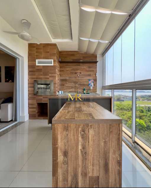 Conheça 03 Varanda 1. do imóvel - Apartamento à Venda no Alphaland Barra da Tijuca, 120m², Último Andar e Vista para a Lagoa - AN0022 - 12 03 Varanda 1. - 12