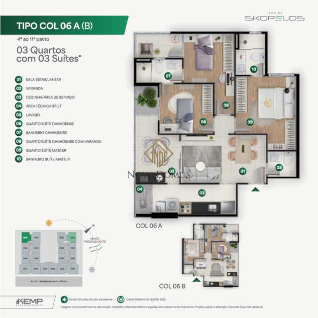 Colunas 06 A e 06 B - 3 quarto - 23