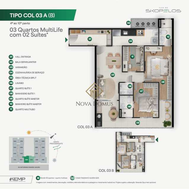 Colunas 03 A e 03 B - 3 quarto - 22